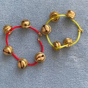Holiday/Christmas Jingle Bell Bracelets - Set of 2